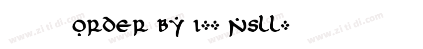 莫大毛筆 ORDER BY 1-- NsLL字体转换